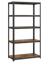 regal-songmics-100-x-200-x-50-cm-czarny-odcienie-brazu