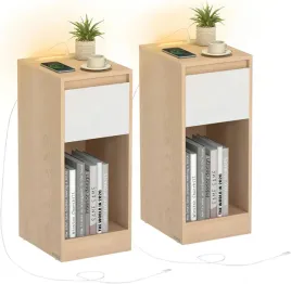szafka-nocna-waska-led-usb-usb-c-z-szuflada-do-sypialni-2szt