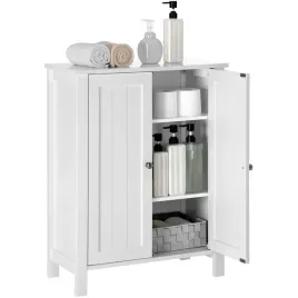 vasagle-szafka-lazienkowa-2-regulowane-polki-biala-60-x-80-x-30-cm