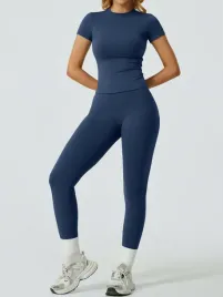 shein-granatowy-komplet-dopasowany-z-krotkim-rekawem-m-1ma