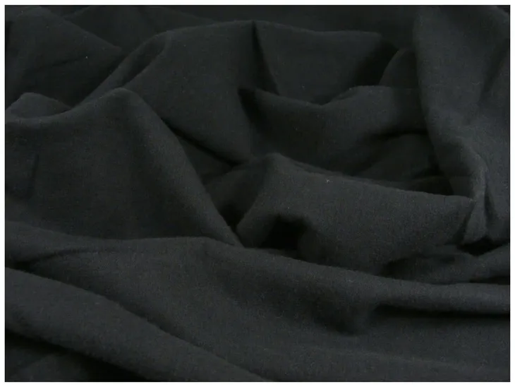 Tkanina na metry Materiał do szycia Tkanina FLANELA 150g/m2 kolor: czarny