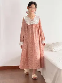 shein-rozowa-pizama-dziecieca-w-kwiaty-z-koronka-146-152-1ma