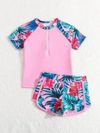 shein-dwuczesciowy-kostium-dzieciecy-rozowy-z-nadrukiem-kwiatow-98-104-1mb