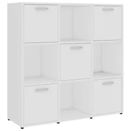 regal-na-ksiazki-z-9-przegrodkami-i-drzwiczkami-bialy-90x30x90-cm