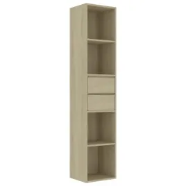 regal-z-4-polkami-i-2-szufladami-dab-sonoma-36x30x171-cm