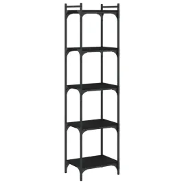 regal-na-ksiazki-z-regulowanymi-nozkami-czarny-40-x-30-x-154-cm