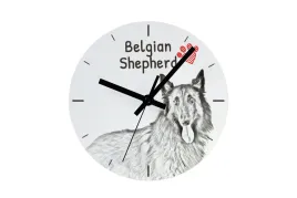 owczarek-belgijski-belgijski-pies-pasterski-i-zegar-scienny-z-psem-zegarek-na-polke-z-nadrukiem-personalizowana-dekoracja-domu-marki-art-dog