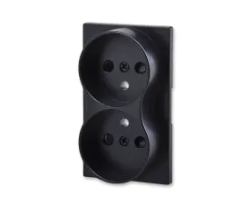 viplast-862-05-plakietka-gniazda-podwojnego-z-uziemieniem-czarna