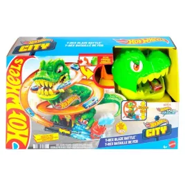 mattel-akcesorium-hot-wheels-city-t-rex-blaze-battle-zestaw-tematyczny