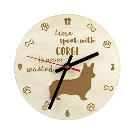 welsh-corgi-zegar-z-psem-zegar-drewniany-zegar-scienny-dla-milosnikow-psow-zegar-na-biurko-i-polke-art-dog