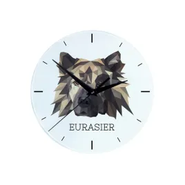 eurasier-eurasian-geometryczny-zegar-scienny-ze-zdjeciem-i-napisem-marki-art-dog