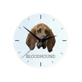 bloodhound-pies-sw-huberta-geometryczny-zegar-scienny-ze-zdjeciem-i-napisem-marki-art-dog