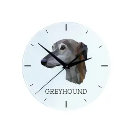 greyhound-chart-angielski-geometryczny-zegar-scienny-ze-zdjeciem-i-napisem-marki-art-dog