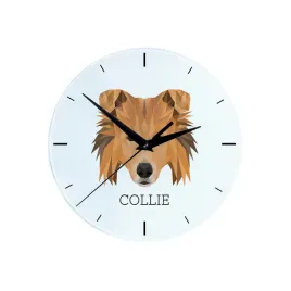 owczarek-szkocki-dlugowlosy-collie-rough-geometryczny-zegar-scienny-ze-zdjeciem-i-napisem-marki-art-dog