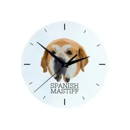 mastif-hiszpanski-geometryczny-zegar-scienny-ze-zdjeciem-i-napisem-marki-art-dog