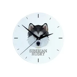 husky-syberyjski-siberian-husky-geometryczny-zegar-scienny-ze-zdjeciem-i-napisem-marki-art-dog