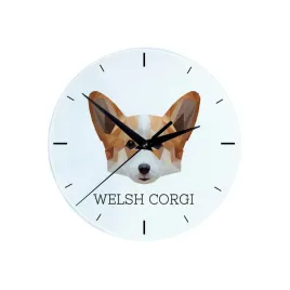 pembroke-welsh-corgi-geometryczny-zegar-scienny-ze-zdjeciem-i-napisem-marki-art-dog