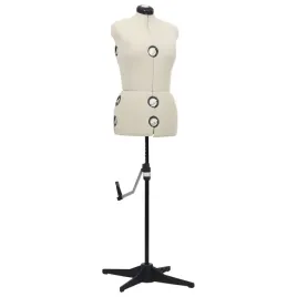 regulowany-manekin-krawiecki-m-40-46-kremowy-czarny-z-regulacja-102-119-cm