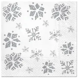serwetki-glitter-snowflakes-silver-papierowe-srebrne-33x33-cm