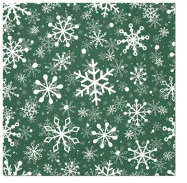 serwetki-christmas-snowflakes-green-papierowe-zielone-33x33-cm