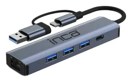 inca-iutp-5t-huby-i-koncentratory-usb-type-c-1000-mbit-s-szary