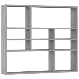 polka-scienna-z-10-przegrodkami-szary-dab-sonoma-90x16x78-cm