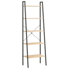 stojacy-regal-drabinowy-5-poziomowy-jasnobrazowy-i-czarny-56x35x174-cm