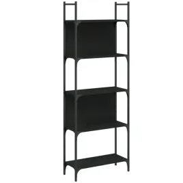 regal-na-ksiazki-z-otwartymi-polkami-czarny-605x24x1665-cm