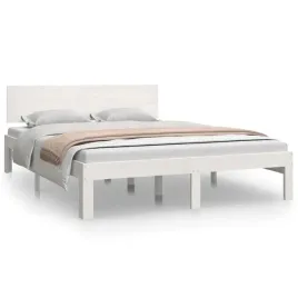 biala-drewniana-rama-lozka-150x200-cm-z-zaglowkiem-lite-drewno-sosnowe