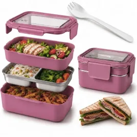 sniadaniowka-lunch-box-z-widelcem-stal-nierdzewna-2-poziomy-ciemny-roz-p