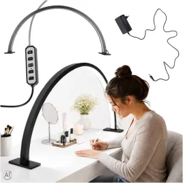 lampa-kosmetyczna-led-bezcieniowa-biurkowa-do-manicure-paznokci-luk-czarna