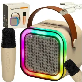 zestaw-do-karaoke-glosnik-bluetooth-mikrofon-usb-led-bezowy