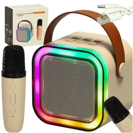 zestaw-do-karaoke-glosnik-bluetooth-mikrofon-usb-led-bezowy