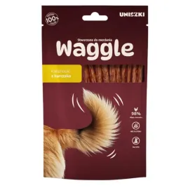 uniszki-przysmak-dla-psa-waggle-kabanos-kurczak-miekki-98percent-miesa-60g