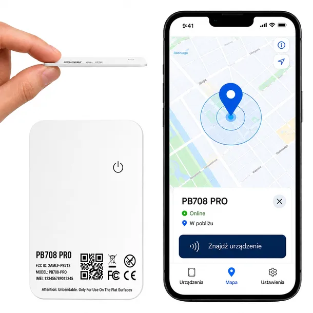 MINI LOKALIZATOR Naklejka Tag Bluetooth Śledzenie iOS Android 12 miesięcy