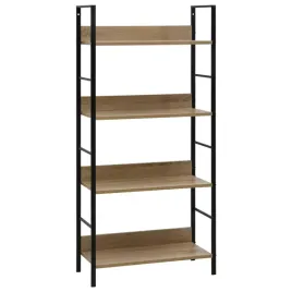 regal-4-poziomowy-drewnopochodny-stal-debowy-czarny-60x276x1245-cm