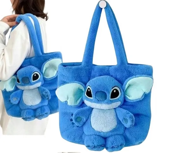 PLUSZOWA TORBA NA RAMIĘ STITCH MIĘKKA TOREBKA STICZ PREZENT STICH