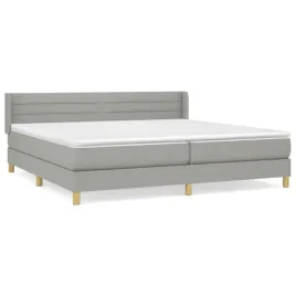 lozko-kontynentalne-203x203x78-88-cm-jasnoszare-z-materacami-100x200-cm