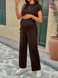 shein-casual-luzne-spodnie-ciazowe-na-wysoki-stan-brazowe-xl-1ma