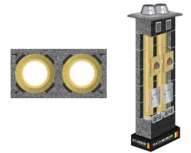 komin-ceramiczny-dual-izolowany-ocieplony-fi-160-180-13m-dwuciagowy-2k
