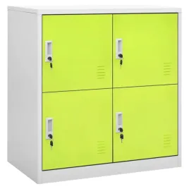 szafka-zamykana-na-klucz-jasnoszara-i-zielona-90-x-45-x-925-cm