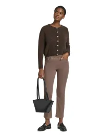 raphaela-casual-proste-spodnie-z-elastycznym-pasem-brazowe-50-6ba