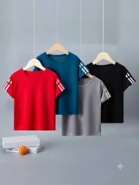 shein-gladki-szary-t-shirt-dzieciecy-z-okraglym-dekoltem-4-pack-160-1ma