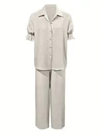 shein-komplet-damski-bezowy-luzny-koszula-i-spodnie-xl-1ep