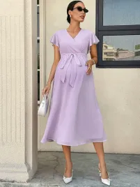 shein-liliowa-sukienka-ciazowa-z-wiazaniem-i-krotkim-rekawem-m-1ma
