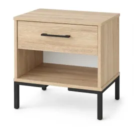 szafka-nocna-lora-sonoma-525-cm-szuflada-metalowe-nogi-loft