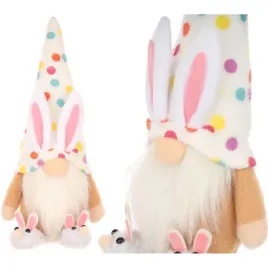 skrzat-gnom-zajaczek-25cm-w-groszki-boy-dekoracja-wiosenna