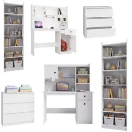 zestaw-mebli-biurko-z-nadstawka-komoda-z-3-szufladami-regal-50-cm-bialy