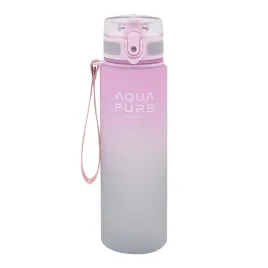 bidon-aqua-pure-600ml-rozowo-szary
