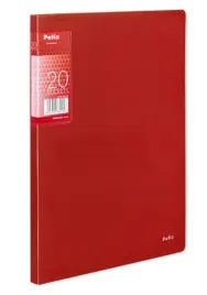 teczka-a4-z-20-koszulkami-clear-book-prazki-patio-czerwona